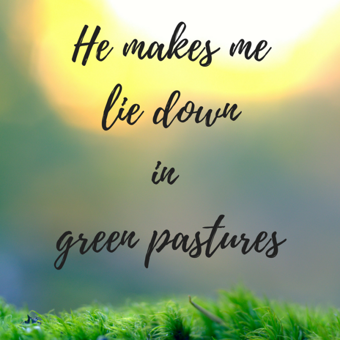 He makes melie downin green pastures
